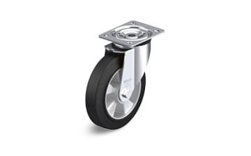 ALEV swivel casters with plate
