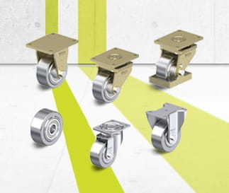 SVS steel wheel and caster series